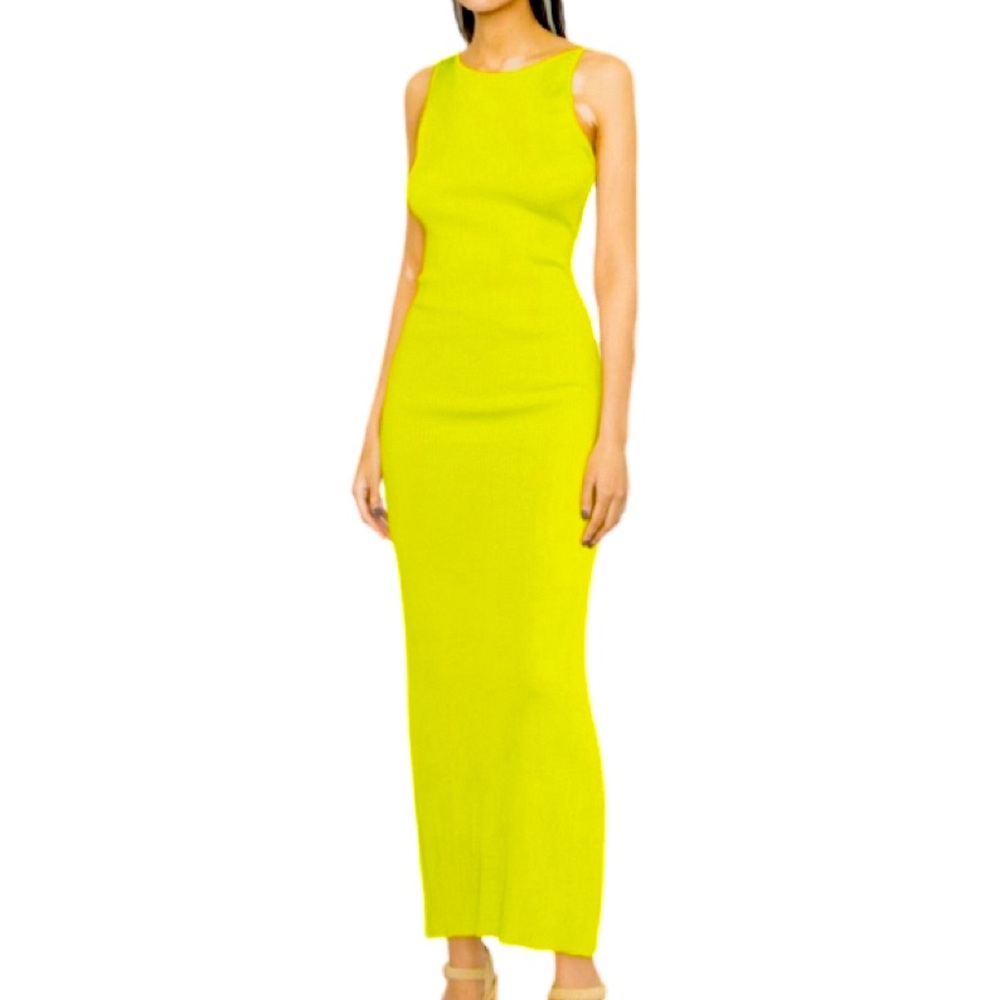 NWT Forte Forte Asymmetric Ribbed Knit Maxi Dress - Brand Size I = US 4